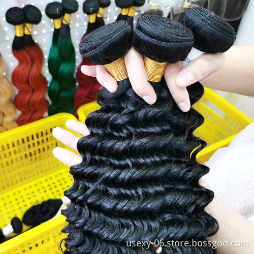 Wholesale raw virgin Brazilian human hair extension bundle hair vendors raw virgin cuticle aligned Cambodian hair bundles